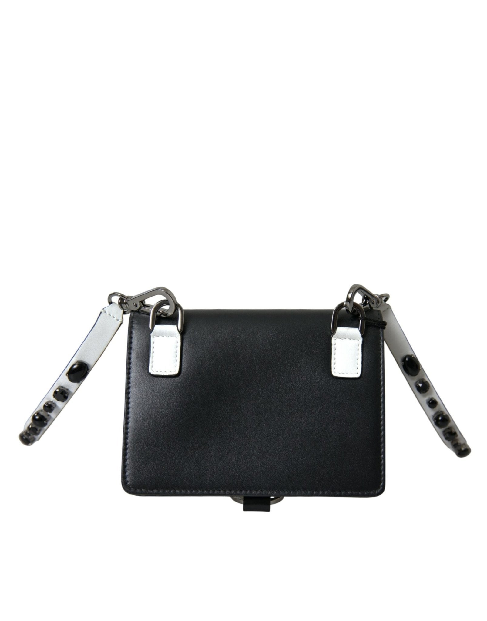 Dolce & Gabbana Elegant Crystal - Embellished Leather Card Holder - Sandy Store ByNet