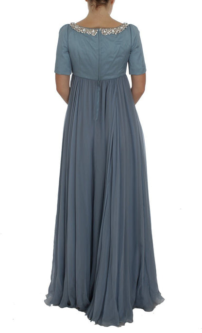 Dolce & Gabbana Elegant Crystal - Embellished Silk Gown - Sandy Store ByNet