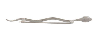 Dolce & Gabbana Elegant Crystal - Embellished Silver Brooch Pin - Sandy Store ByNet