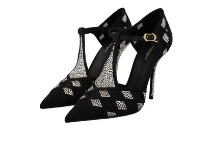 Dolce & Gabbana Elegant Crystal - Embellished Suede Pumps - Sandy Store ByNet