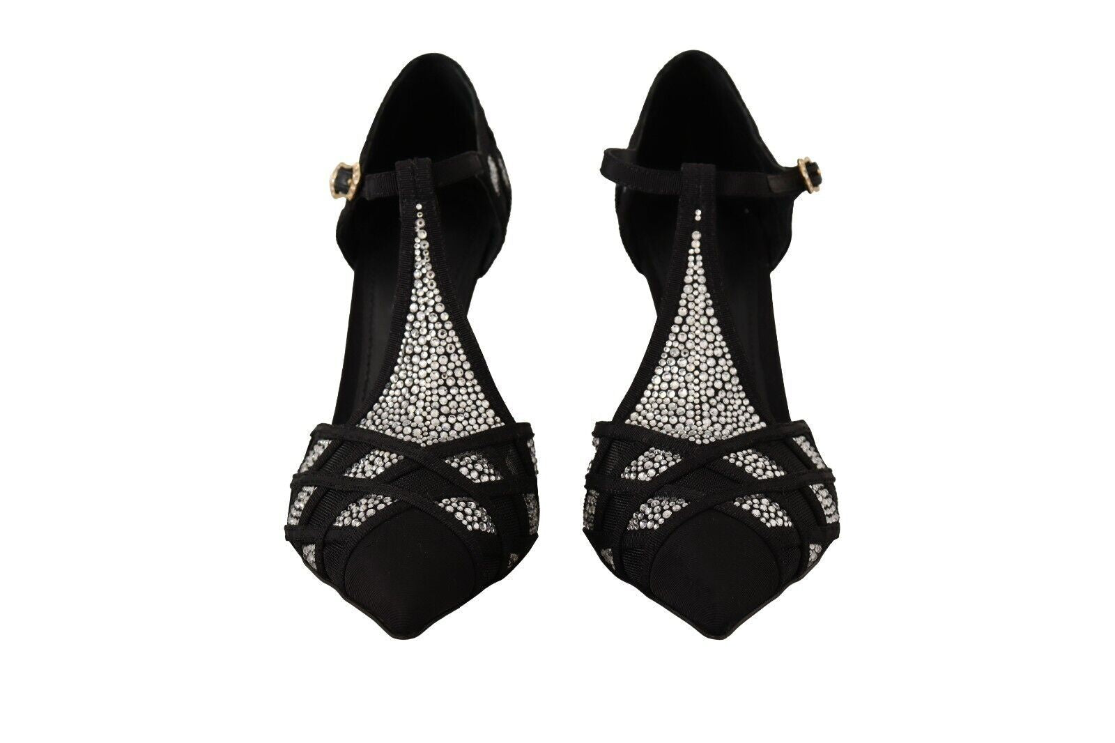 Dolce & Gabbana Elegant Crystal - Embellished Suede Pumps - Sandy Store ByNet