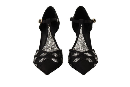Dolce & Gabbana Elegant Crystal - Embellished Suede Pumps - Sandy Store ByNet