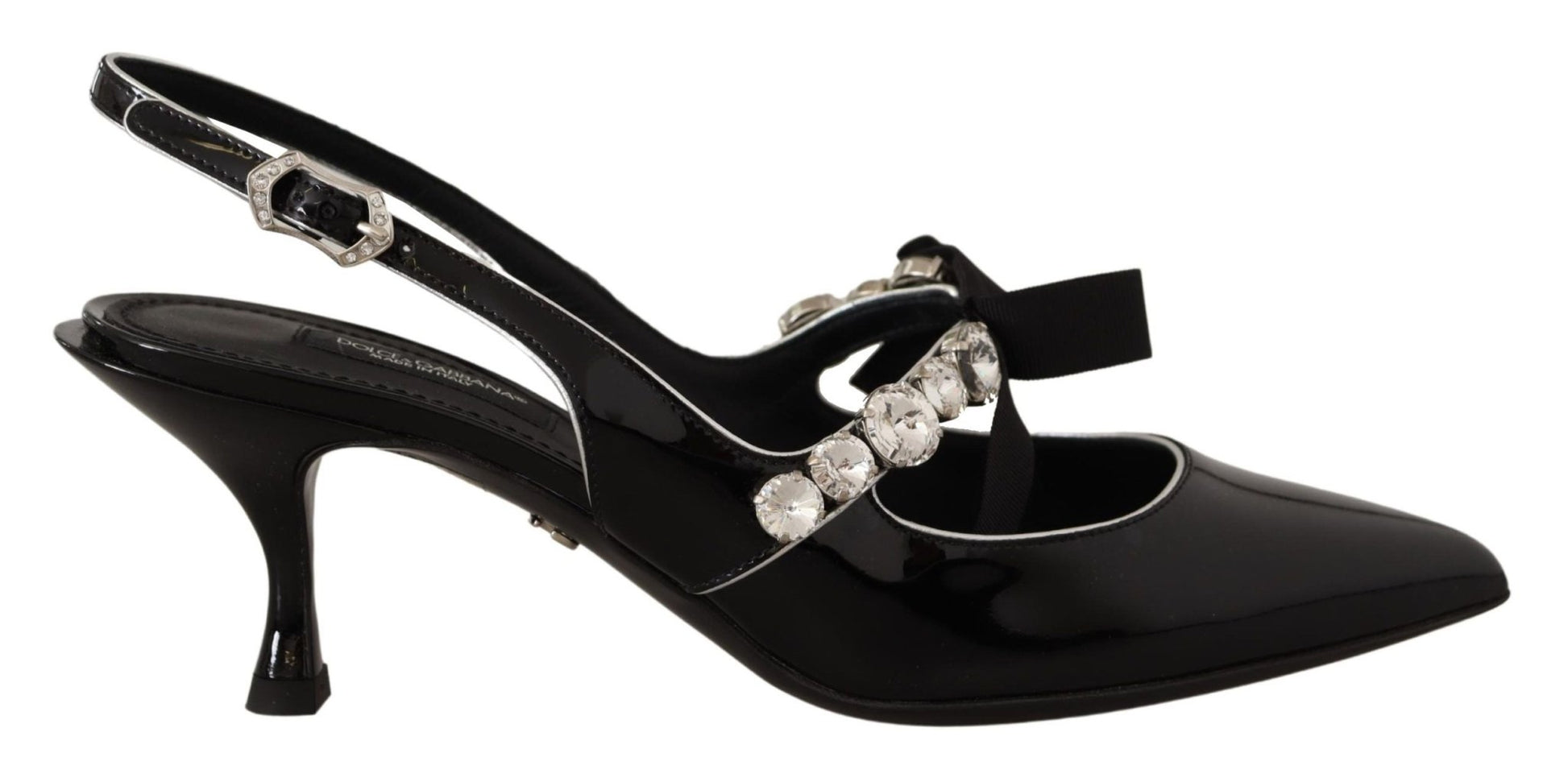 Dolce & Gabbana Elegant Crystal Slingback Heels Pump - Sandy Store ByNet