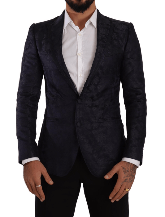 Dolce & Gabbana Elegant Dark Blue MARTINI Formal Blazer - Sandy Store ByNet