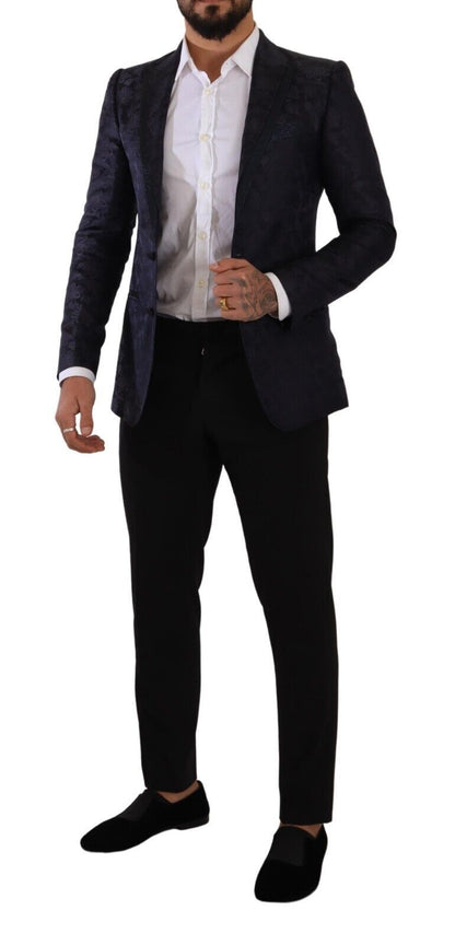 Dolce & Gabbana Elegant Dark Blue MARTINI Formal Blazer - Sandy Store ByNet