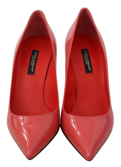 Dolce & Gabbana Elegant Dark Pink Patent Leather Pumps - Sandy Store ByNet