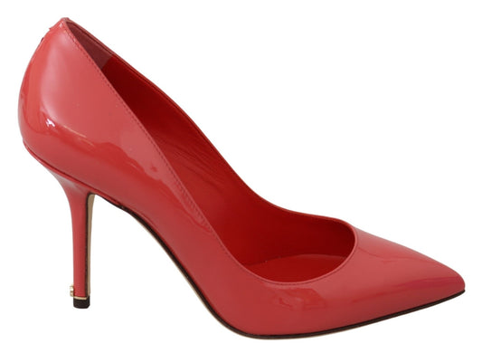 Dolce & Gabbana Elegant Dark Pink Patent Leather Pumps - Sandy Store ByNet