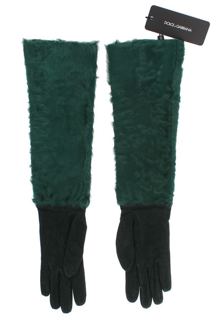 Dolce & Gabbana Elegant Elbow - Length Leather Gloves - Sandy Store ByNet
