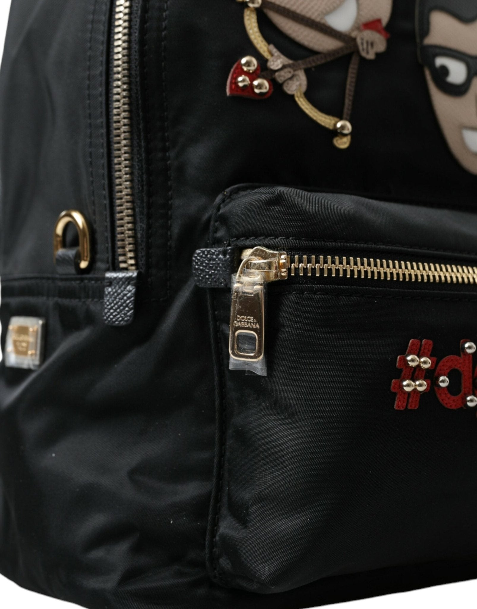 Dolce & Gabbana Elegant Embellished Black Backpack - Sandy Store ByNet