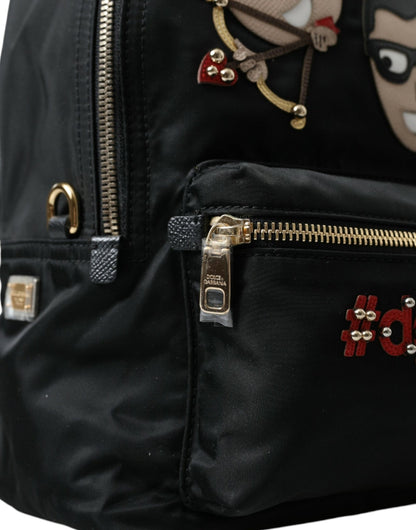 Dolce & Gabbana Elegant Embellished Black Backpack - Sandy Store ByNet