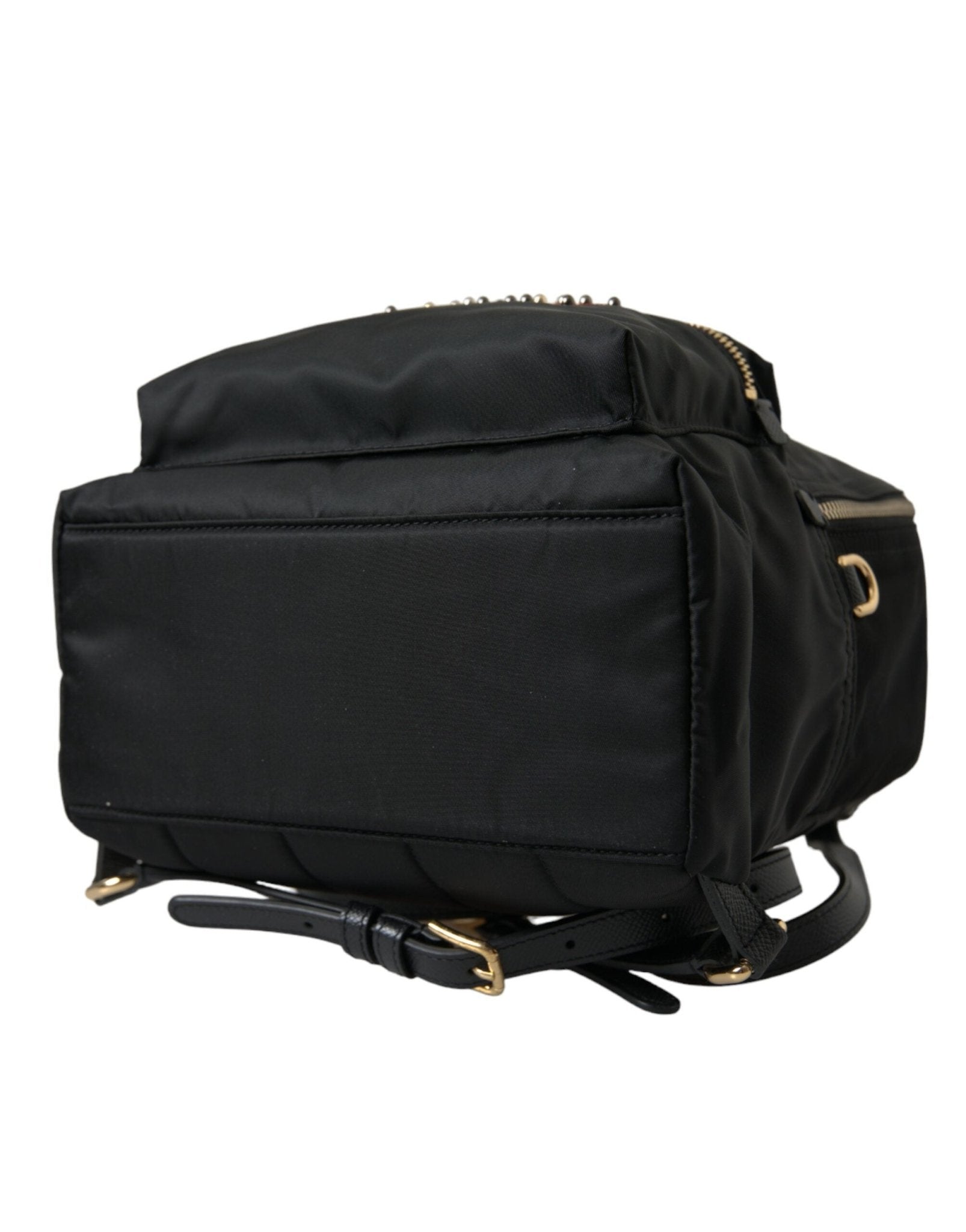 Dolce & Gabbana Elegant Embellished Black Backpack - Sandy Store ByNet