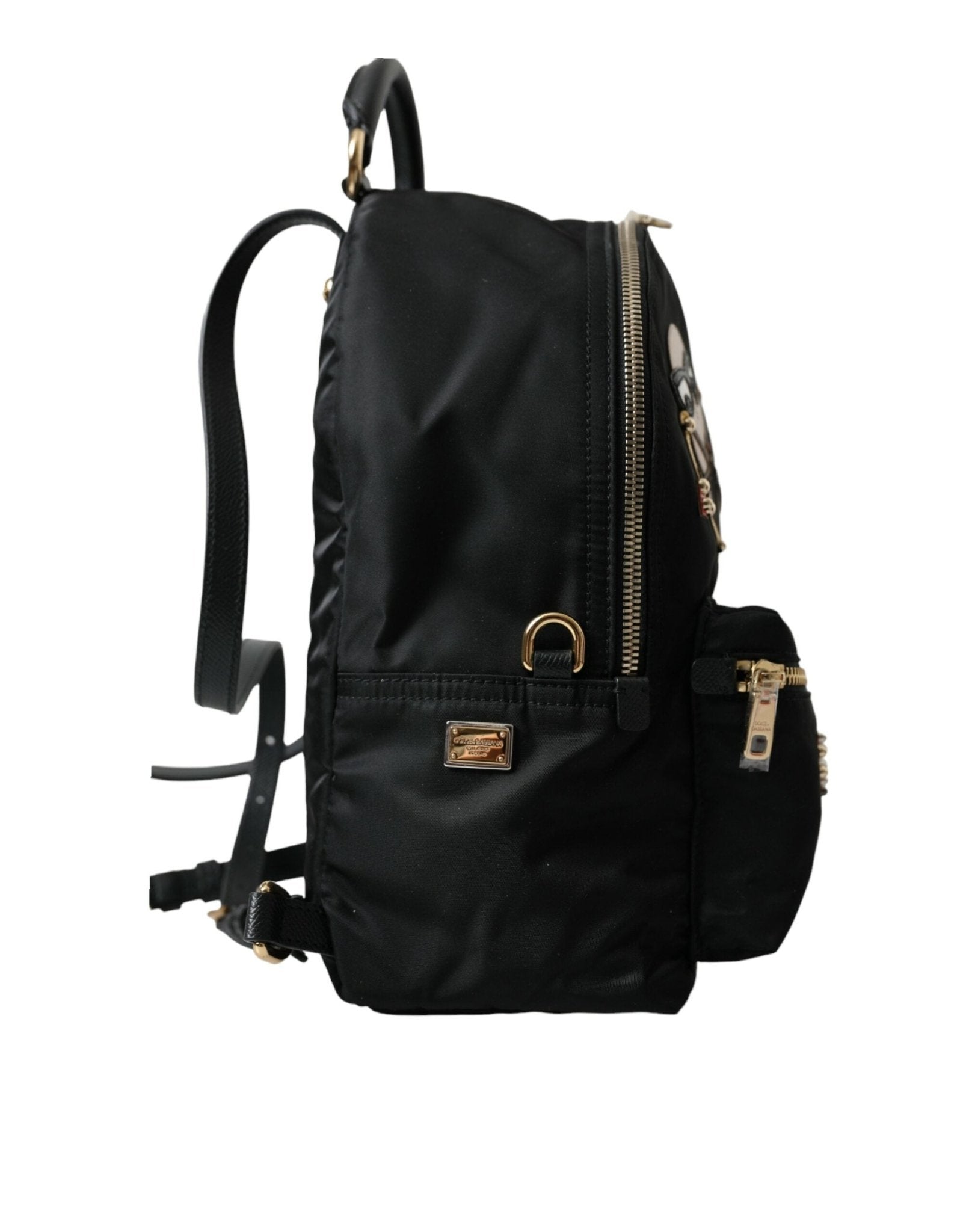 Dolce & Gabbana Elegant Embellished Black Backpack - Sandy Store ByNet