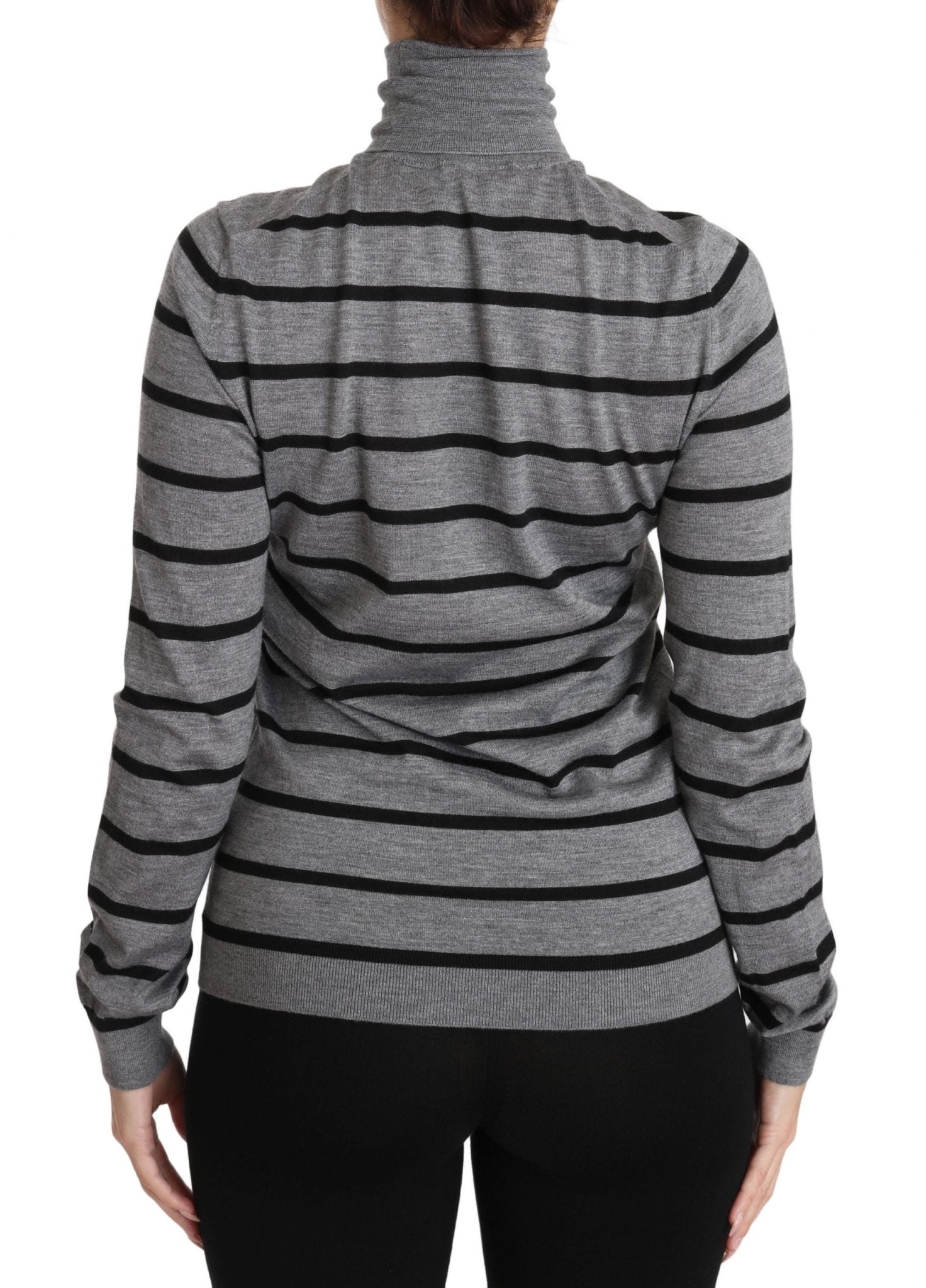Dolce & Gabbana Elegant Embroidered Cashmere - Silk Sweater - Sandy Store ByNet
