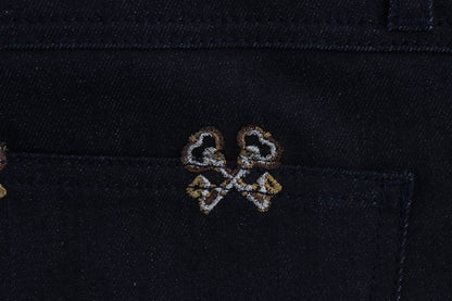 Dolce & Gabbana Elegant Embroidered Slim Fit Denim Jeans - Sandy Store ByNet