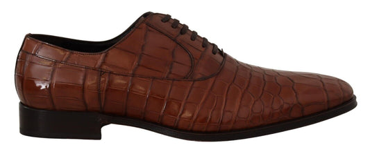 Dolce & Gabbana Elegant Exotic Crocodile Leather Formal Shoes - Sandy Store ByNet