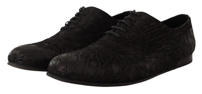 Dolce & Gabbana Elegant Exotic Leather Oxford Shoes - Sandy Store ByNet