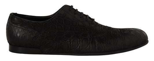 Dolce & Gabbana Elegant Exotic Leather Oxford Shoes - Sandy Store ByNet