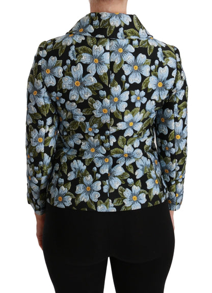 Dolce & Gabbana Elegant Floral Brocade Blazer Coat Jacket - Sandy Store ByNet