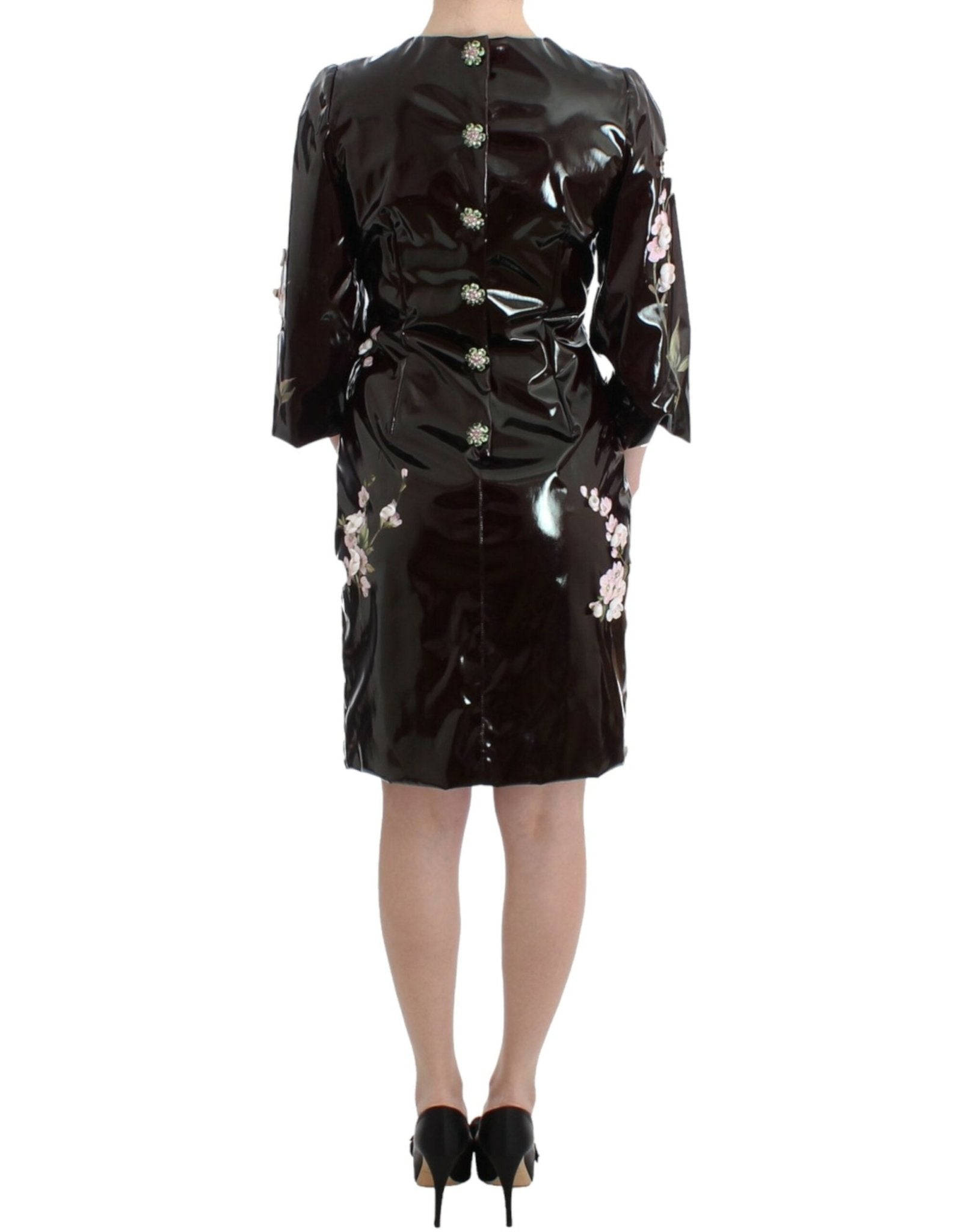Dolce & Gabbana Elegant Floral Embellished Shift Dress - Sandy Store ByNet