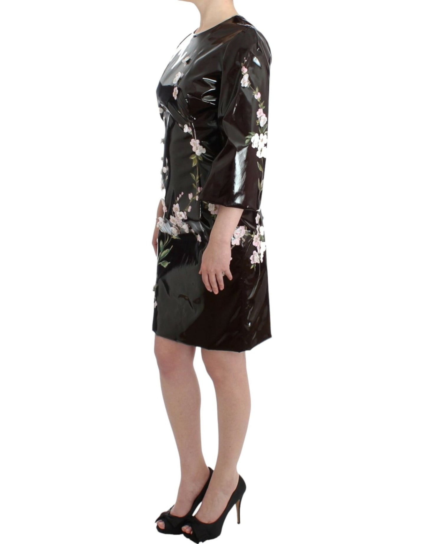 Dolce & Gabbana Elegant Floral Embellished Shift Dress - Sandy Store ByNet