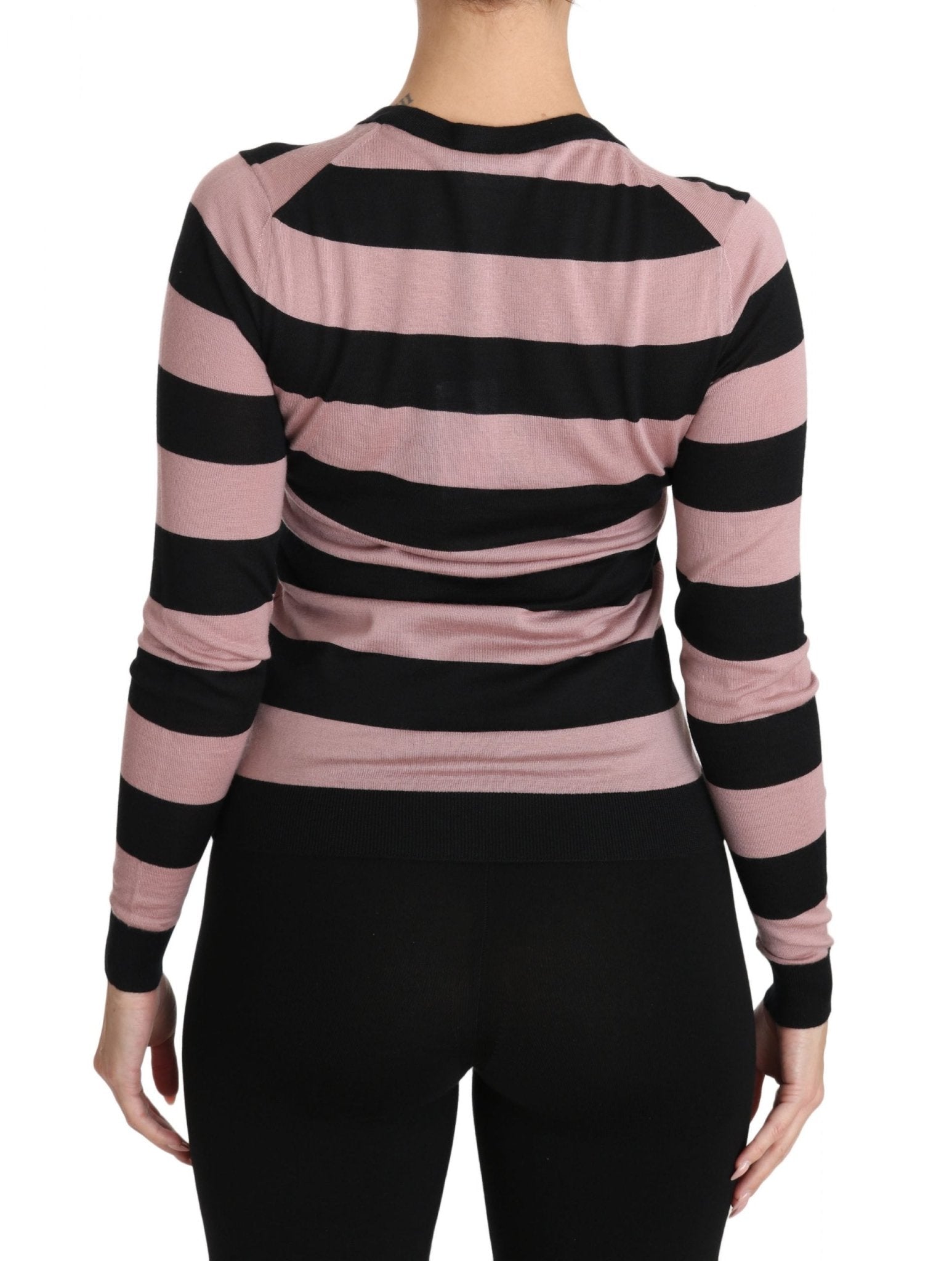 Dolce & Gabbana Elegant Floral Embroidered Cashmere Cardigan - Sandy Store ByNet