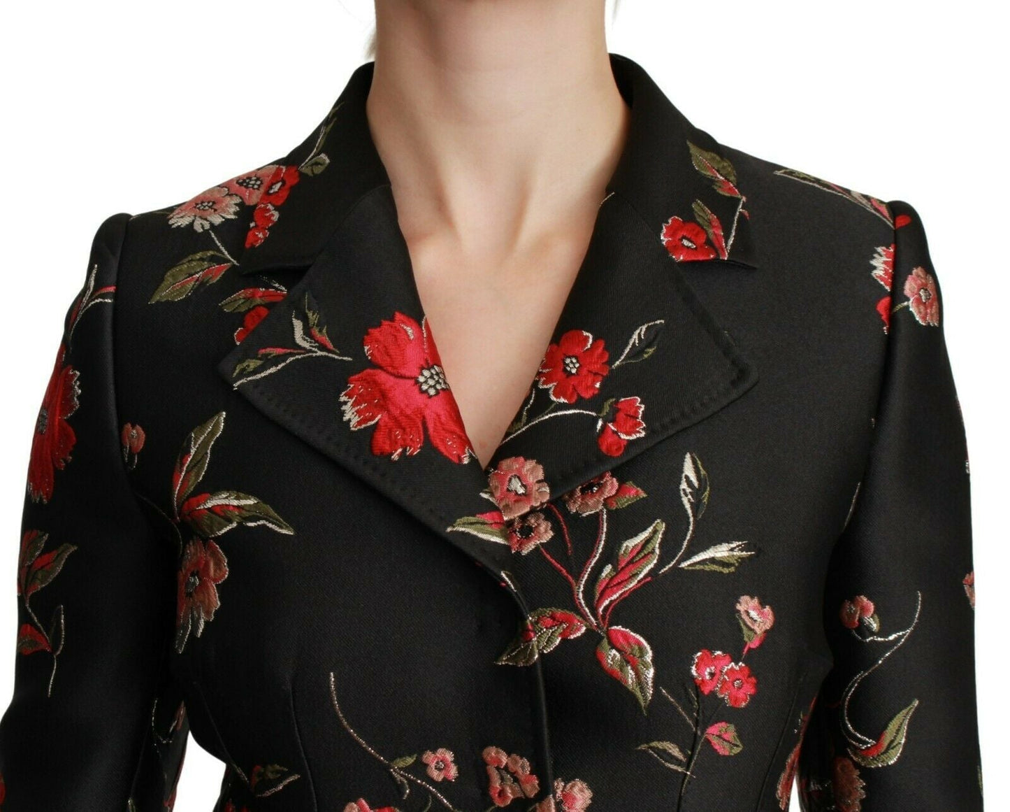 Dolce & Gabbana Elegant Floral Embroidered Trench Coat - Sandy Store ByNet