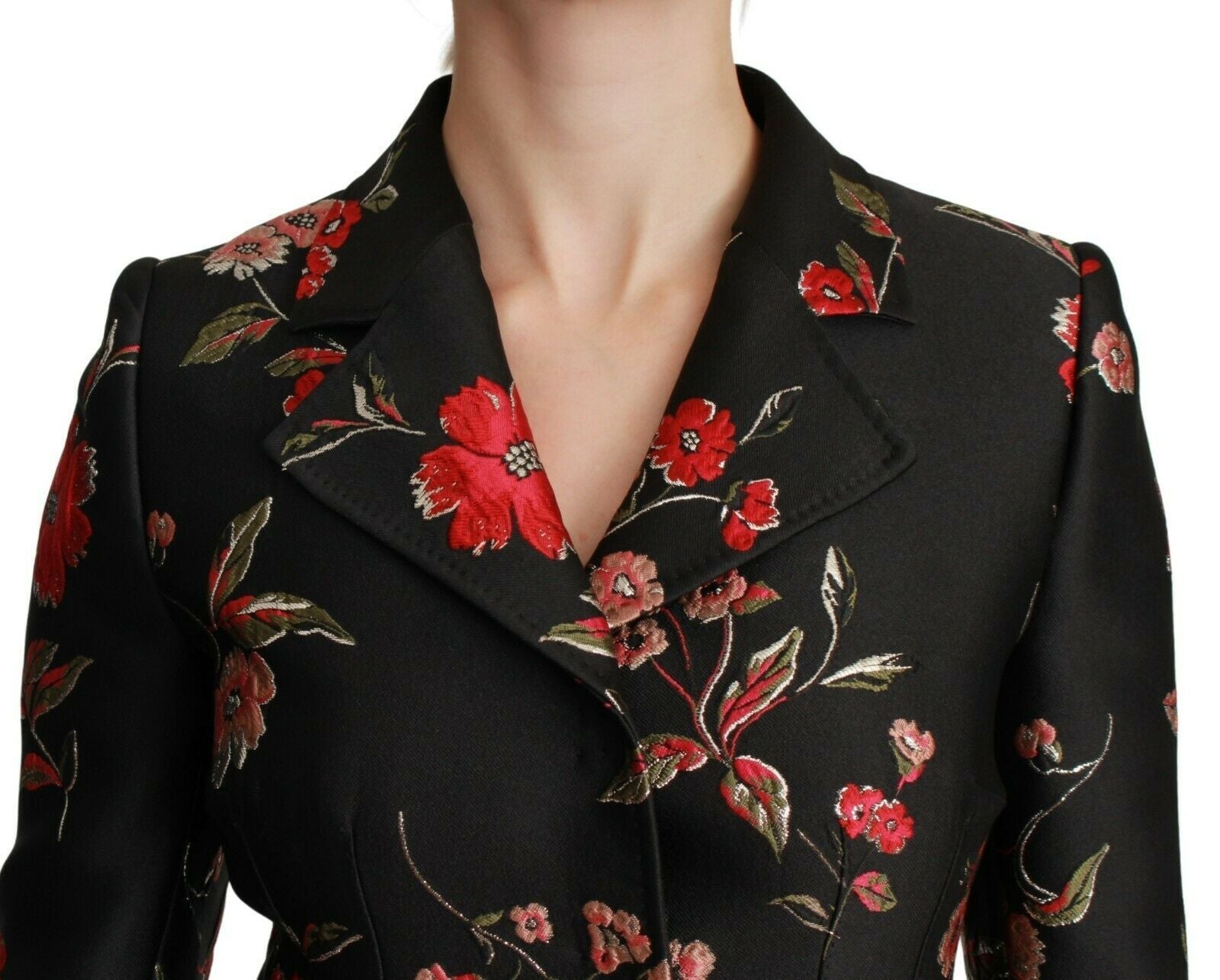 Dolce & Gabbana Elegant Floral Embroidered Trench Coat - Sandy Store ByNet
