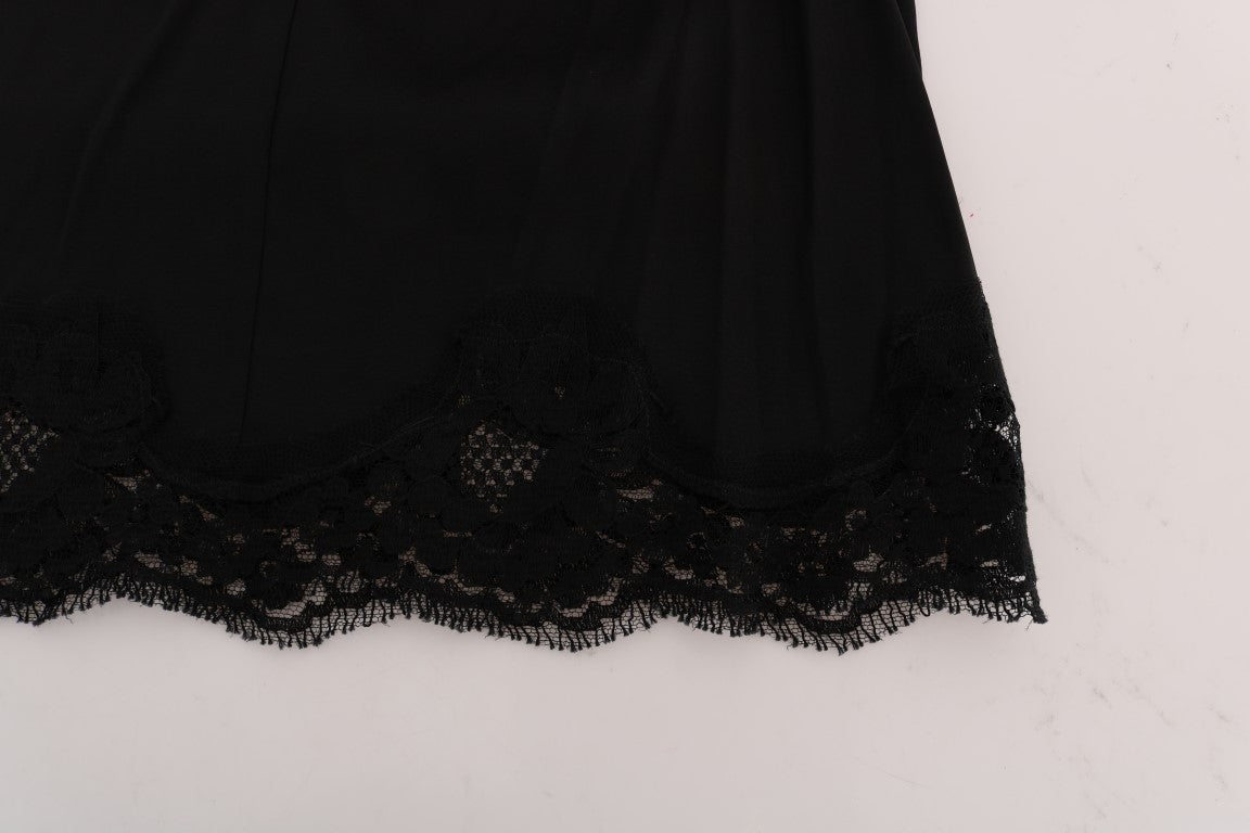 Dolce & Gabbana Elegant Floral Lace A - Line Mini Skirt - Sandy Store ByNet