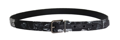 Dolce & Gabbana Elegant Floral Patterned Men's Luxury Belt - Sandy Store ByNet