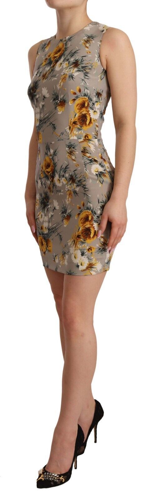 Dolce & Gabbana Elegant Floral Sheath Mini Dress - Sandy Store ByNet