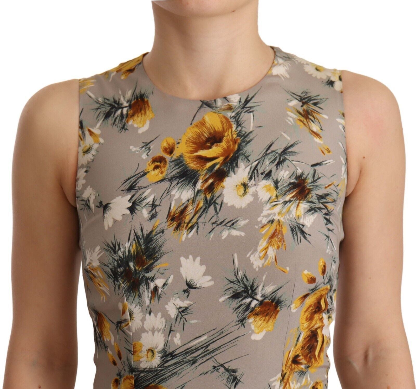 Dolce & Gabbana Elegant Floral Sheath Mini Dress - Sandy Store ByNet