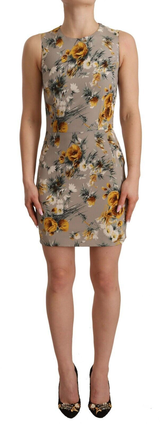 Dolce & Gabbana Elegant Floral Sheath Mini Dress - Sandy Store ByNet