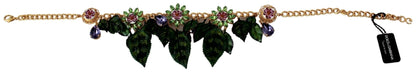 Dolce & Gabbana Elegant Floral Sicily Charm Necklace - Sandy Store ByNet