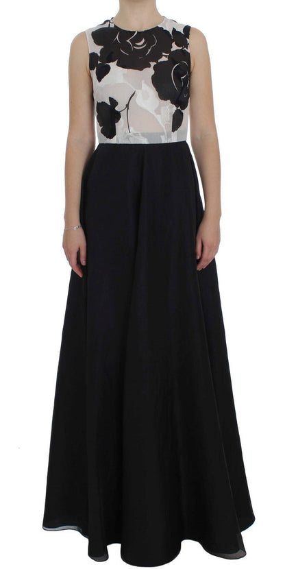 Dolce & Gabbana Elegant Floral Silk Full Length Dress - Sandy Store ByNet
