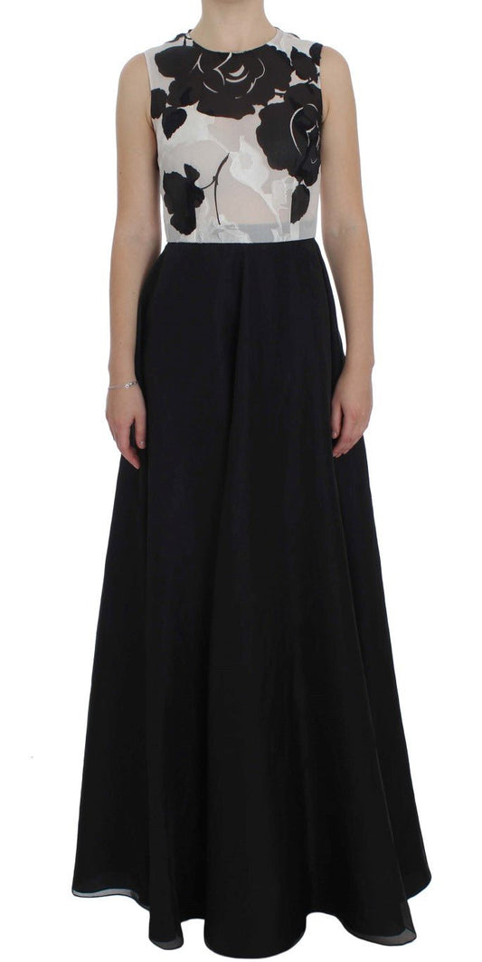 Dolce & Gabbana Elegant Floral Silk Full Length Dress - Sandy Store ByNet
