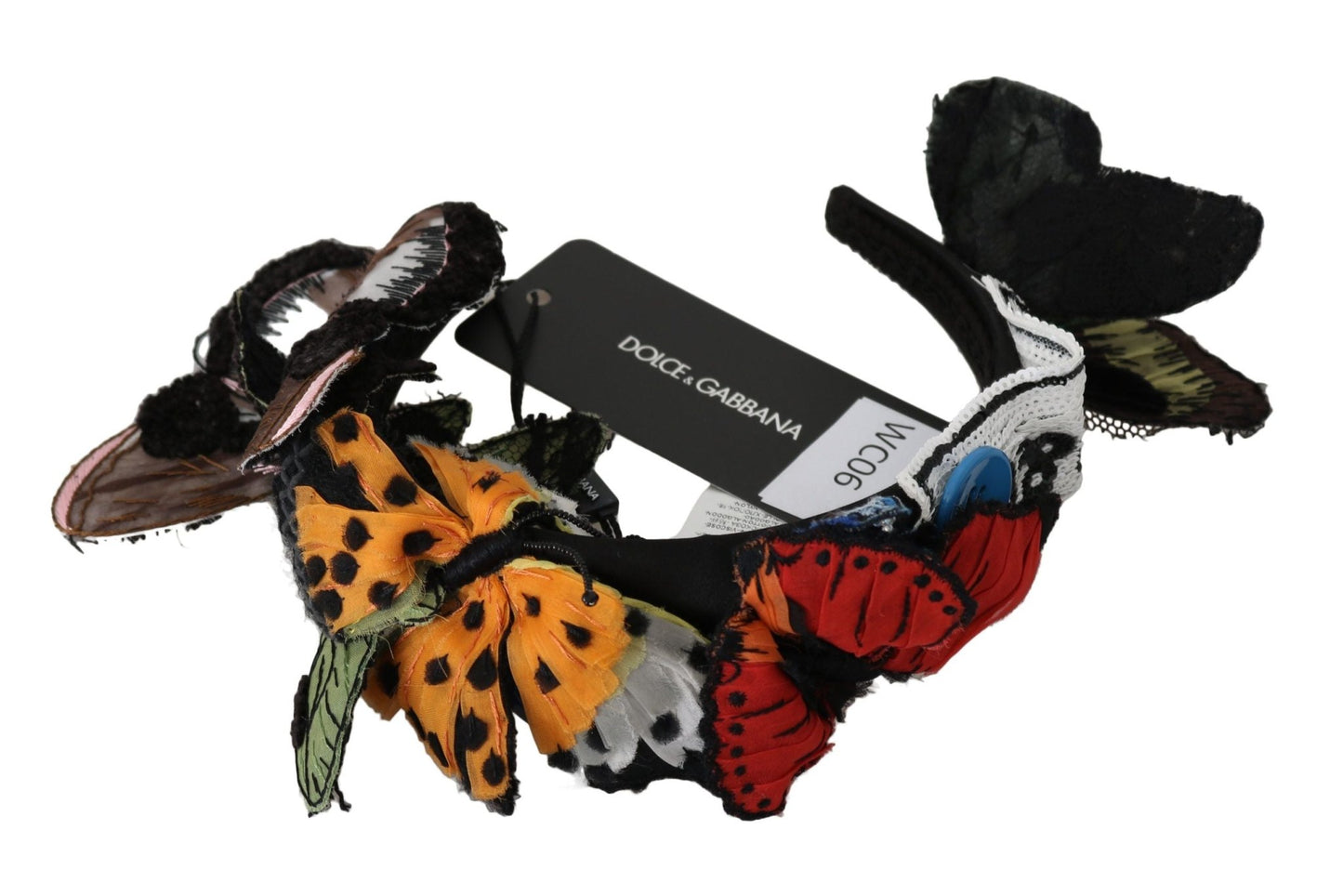 Dolce & Gabbana Elegant Floral Silk Headband Diadem - Sandy Store ByNet