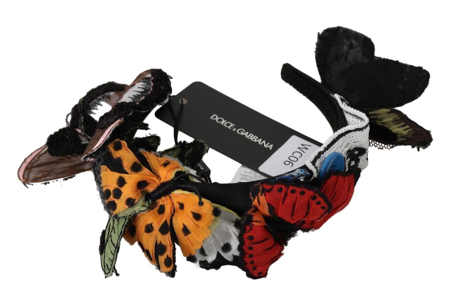 Dolce & Gabbana Elegant Floral Silk Headband Diadem - Sandy Store ByNet
