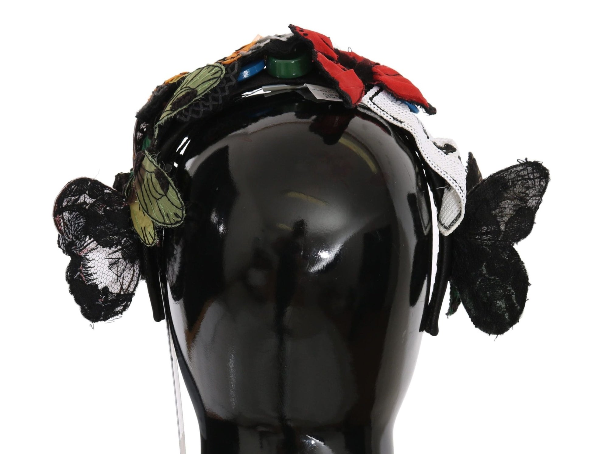 Dolce & Gabbana Elegant Floral Silk Headband Diadem - Sandy Store ByNet