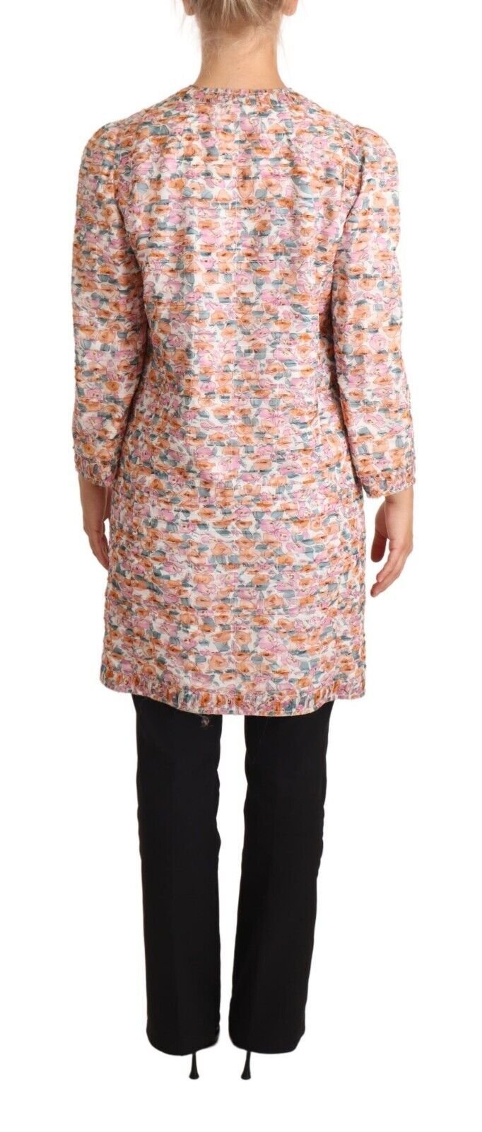 Dolce & Gabbana Elegant Floral Silk Trench Coat - Sandy Store ByNet