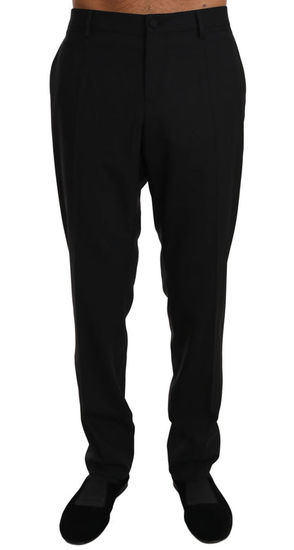 Dolce & Gabbana Elegant Formal Wool Blend Trousers - Sandy Store ByNet