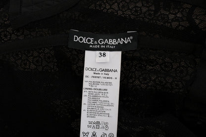 Dolce & Gabbana Elegant Full Length Black Sheath Maxi Dress - Sandy Store ByNet