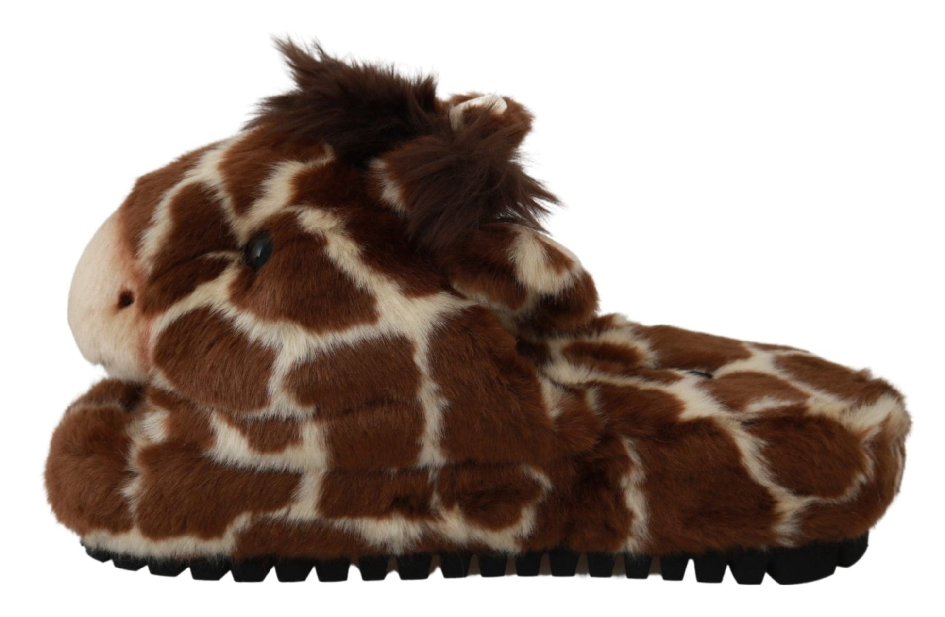 Dolce & Gabbana Elegant Giraffe Pattern Slides for Sophisticated Comfort - Sandy Store ByNet