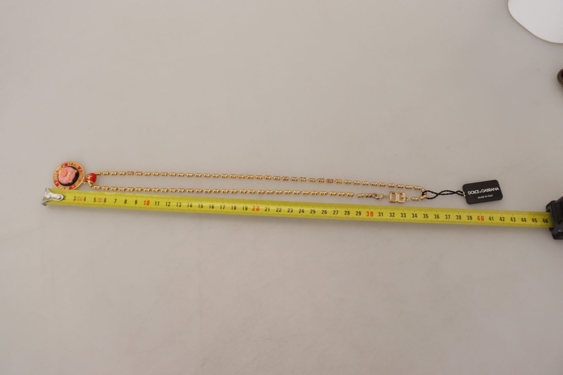 Dolce & Gabbana Elegant Gold Charm Chain Necklace - Sandy Store ByNet