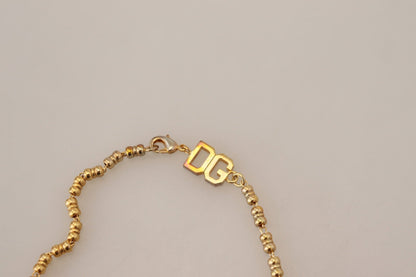 Dolce & Gabbana Elegant Gold Charm Chain Necklace - Sandy Store ByNet