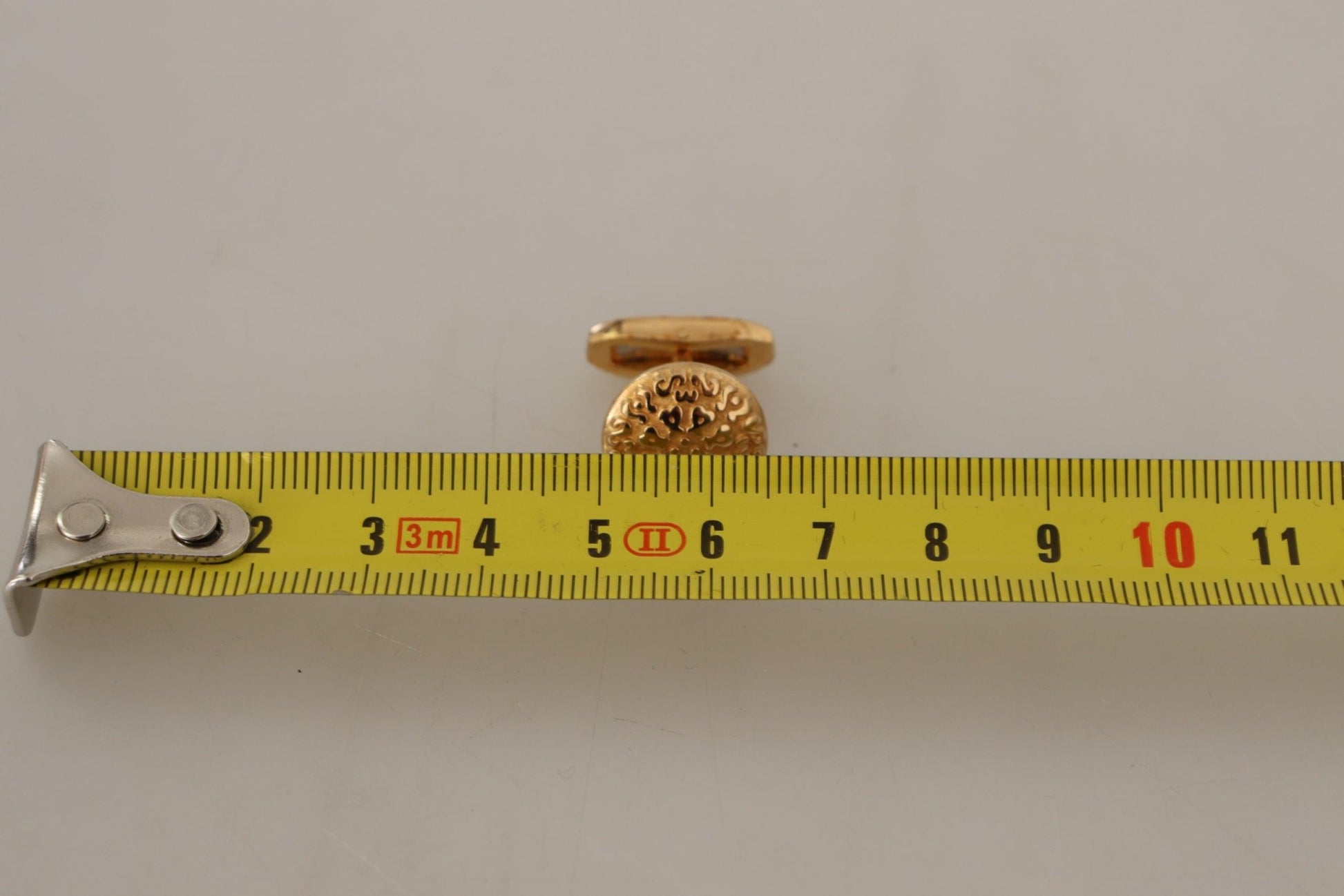 Dolce & Gabbana Elegant Gold Plated Brass Men's Cufflinks - Sandy Store ByNet
