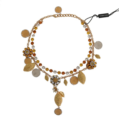Dolce & Gabbana Elegant Gold - Plated Statement Necklace - Sandy Store ByNet