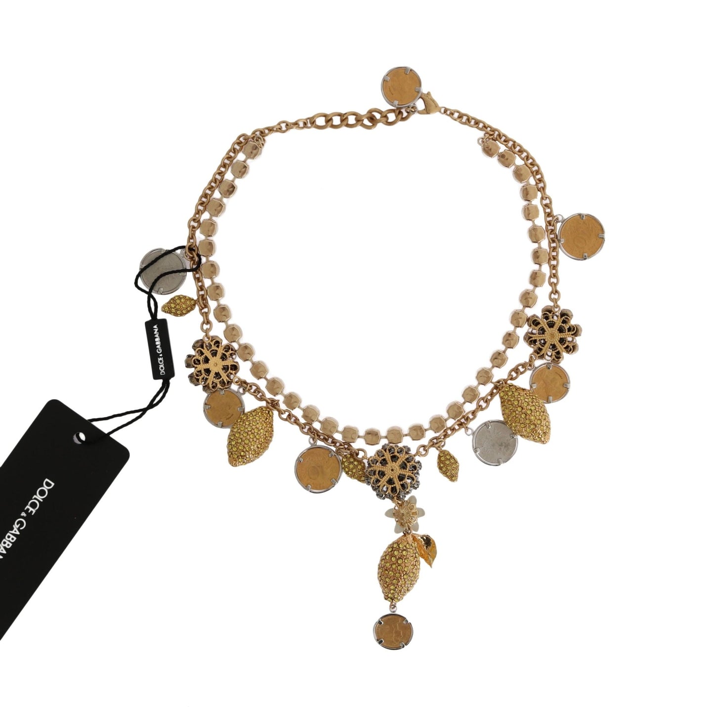 Dolce & Gabbana Elegant Gold - Plated Statement Necklace - Sandy Store ByNet