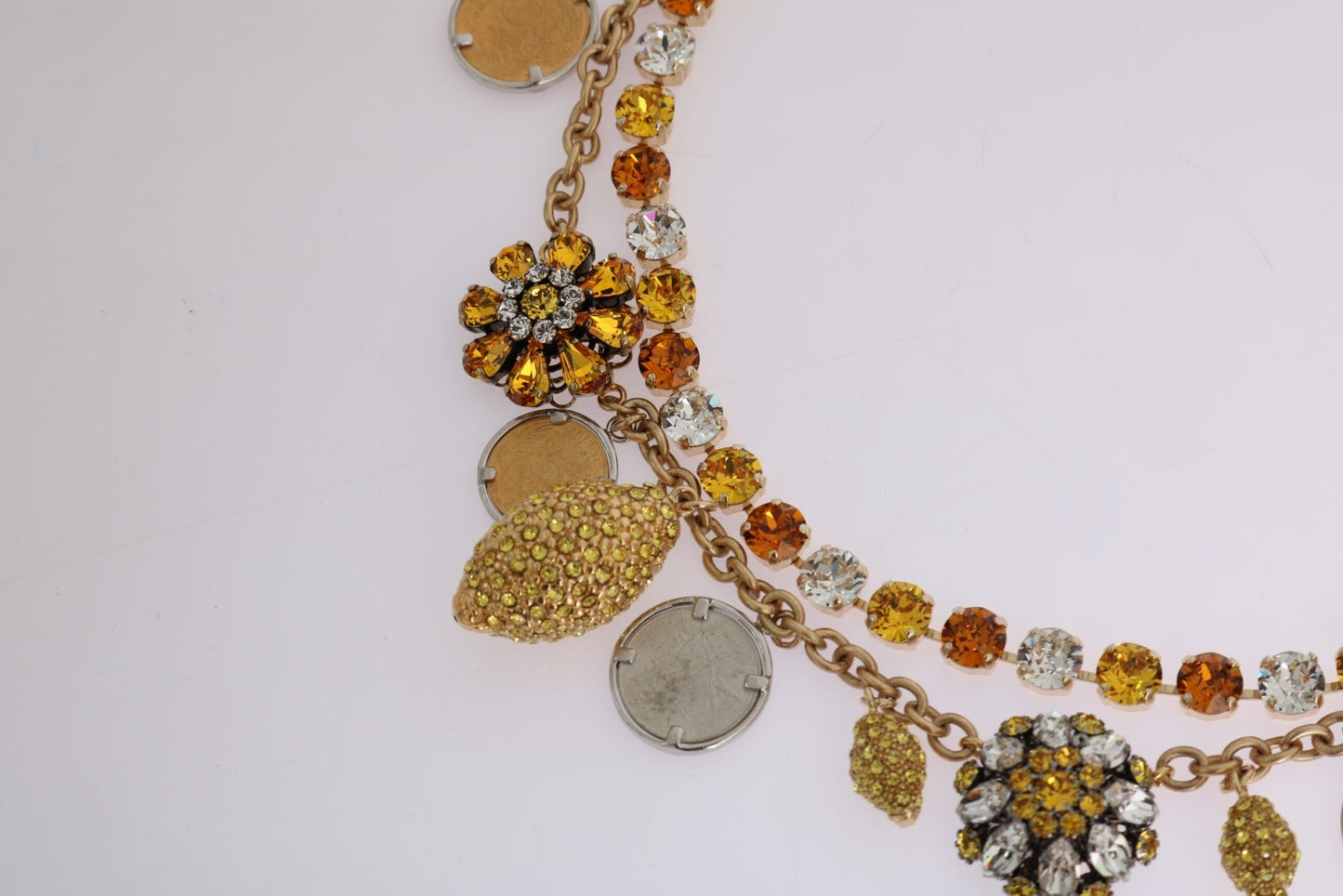 Dolce & Gabbana Elegant Gold - Plated Statement Necklace - Sandy Store ByNet