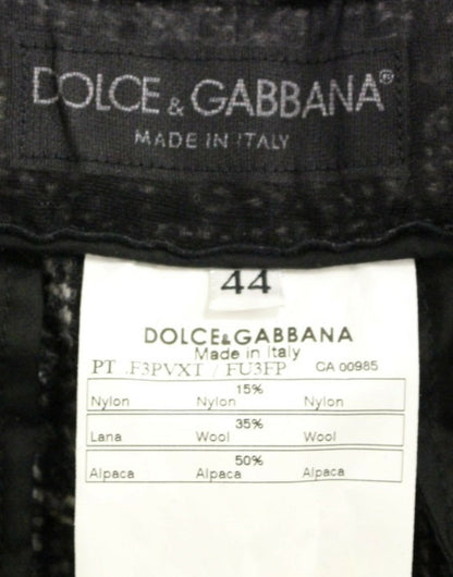 Dolce & Gabbana Elegant Gray Alpaca Blend Shorts - Sandy Store ByNet