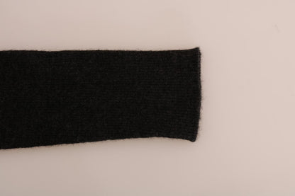 Dolce & Gabbana Elegant Gray Cashmere High Waist Pants - Sandy Store ByNet